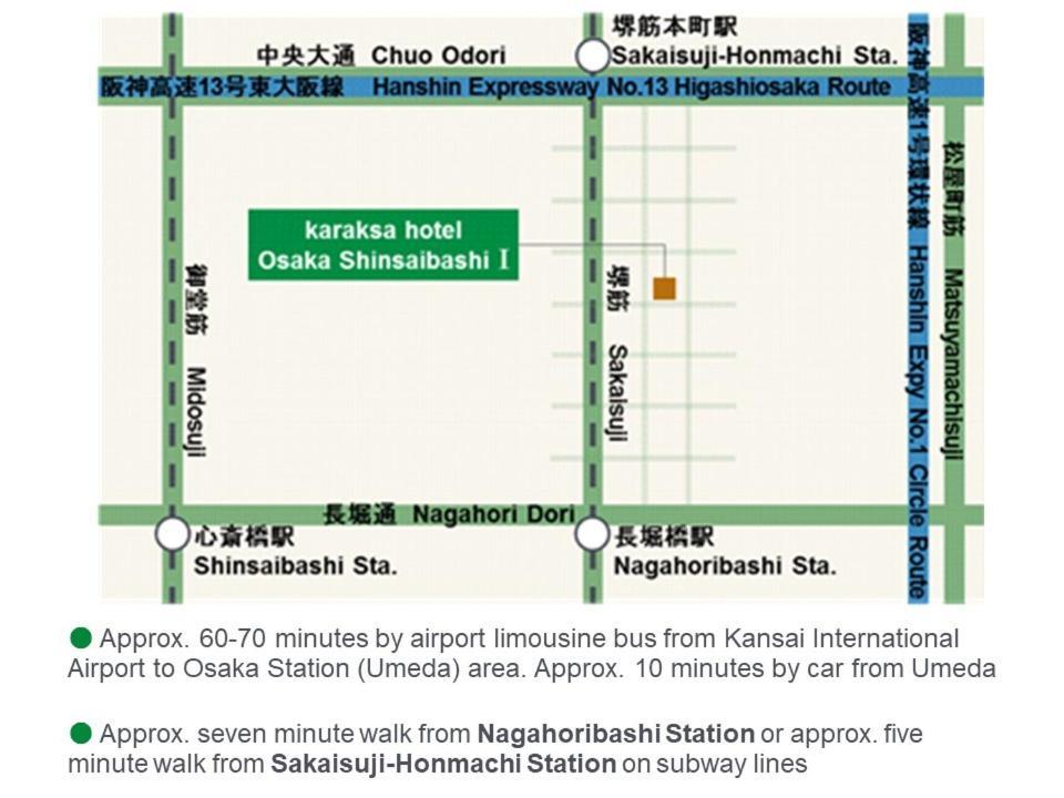 Karaksa Hotel Osaka Shinsaibashi I Экстерьер фото